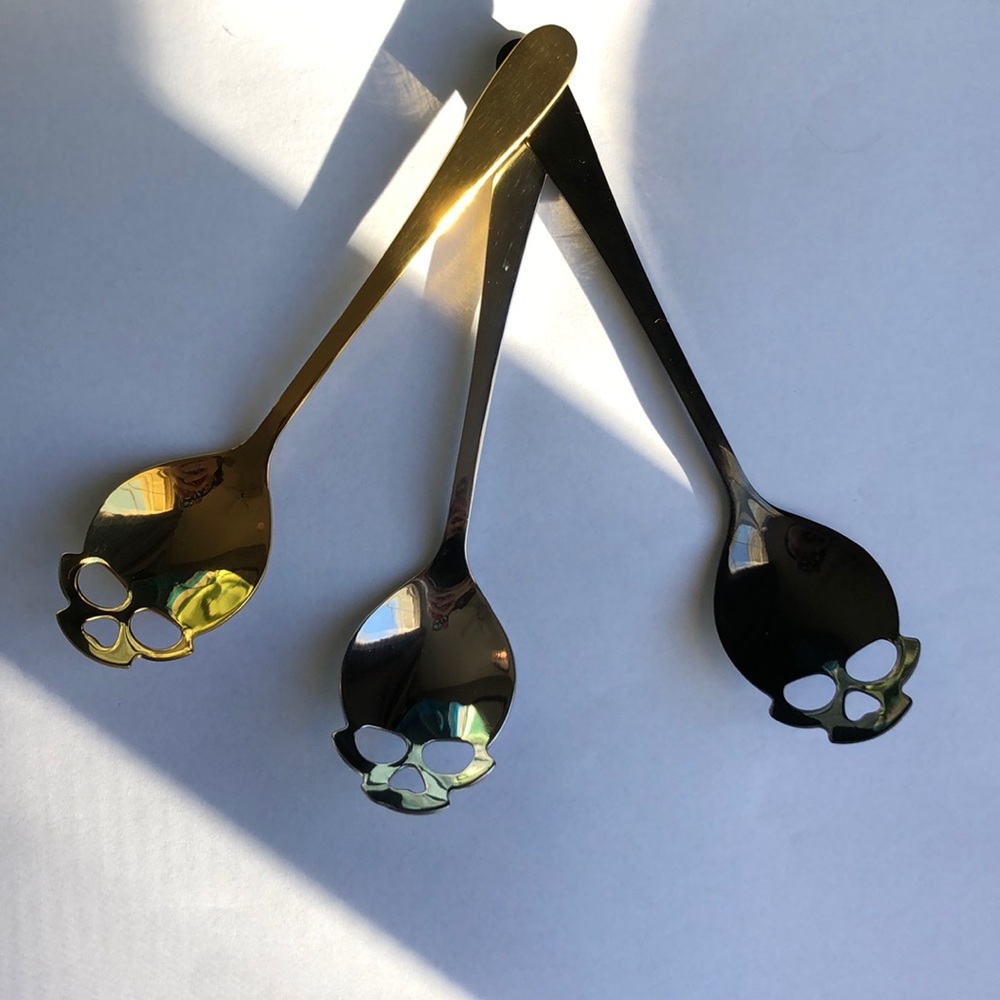 Three Skull Coffee or Tea Spoons